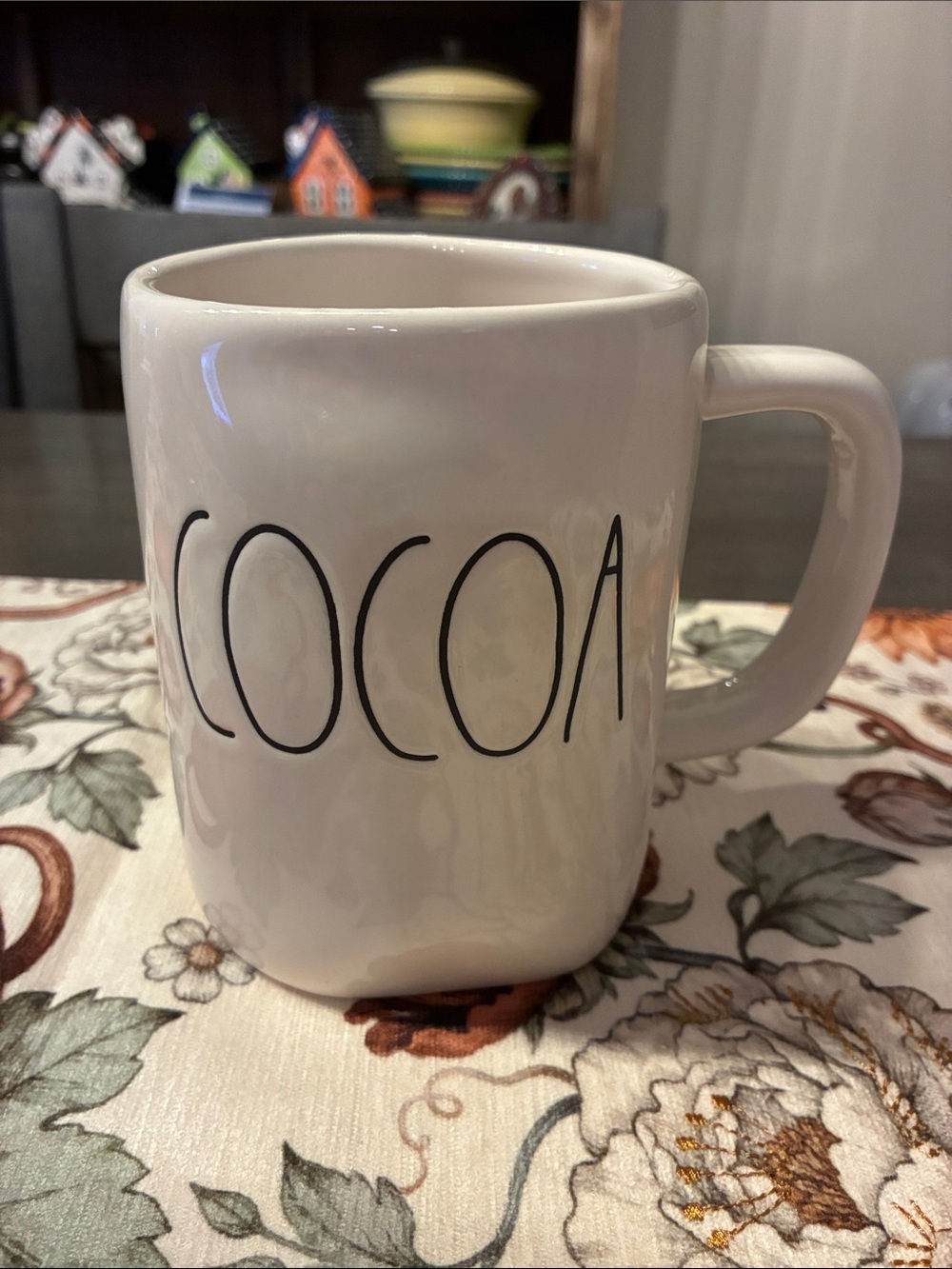 Rae Dunn Large "Cocoa" Ceramic Mug, New.